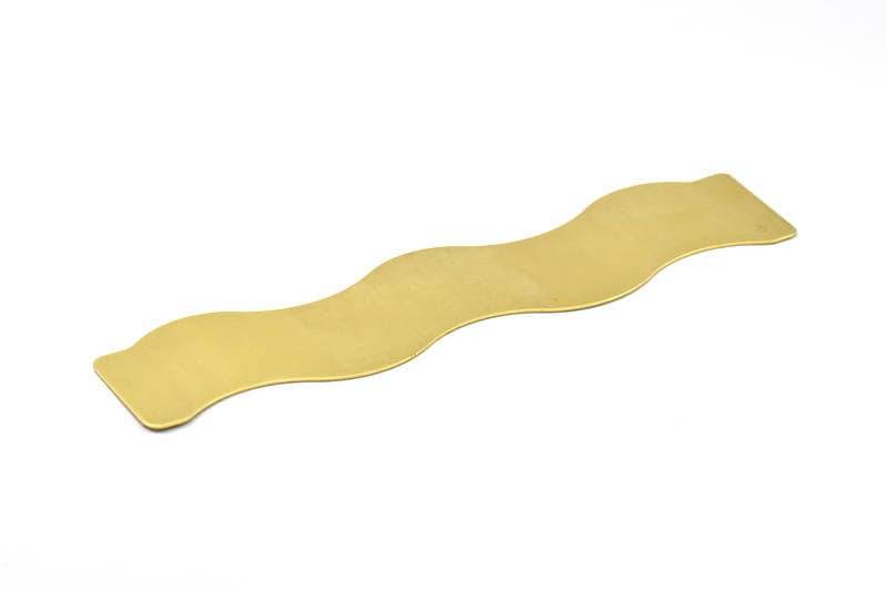 Messing Armband Rohling - 2 Rohmessing Wellen Flach Stanzen Armreif | 30x152x0.80 Mm V075 von yakutum