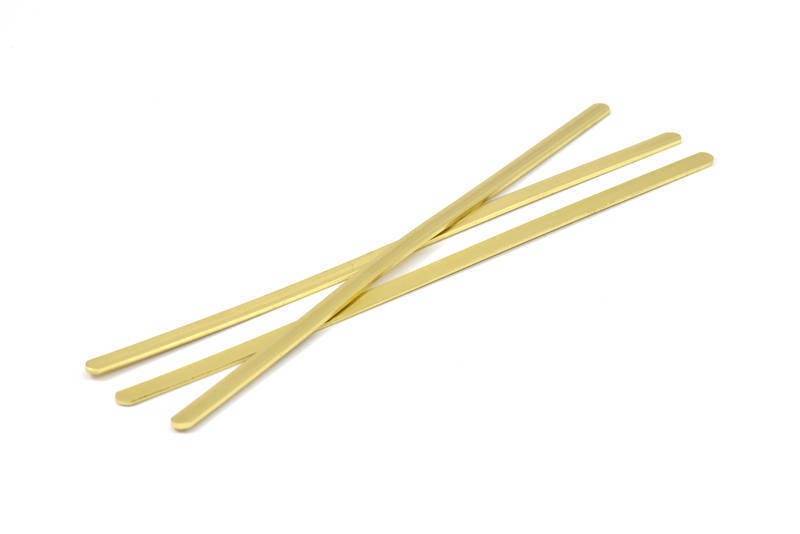 Messing Armreifen, 12 Rohmessing Armband Stanzen Blank Armreifen | 145x4x0.80 Mm D0403 von yakutum