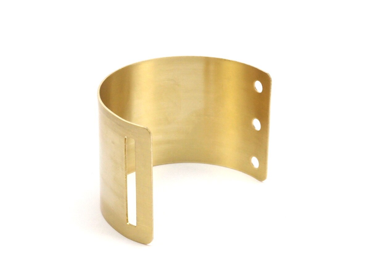 Messing Boho Cuff, 2 Rohmessing Cuff Armband Armreifen Mit Rechteckigem Loch Und 3 Löchern | 40x110x0.80 Mm Brc038 Messing Boho Cuff, 2 Rohmessing Cuff Armband Armreifen Mit Rechteckigem Loch Und 3 Löchern | 40x110x0.80 Mm Brc038 von yakutum