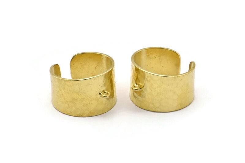 Messing Ringrohlinge, 2 Gehämmerte Ringrohlinge Aus Mit 1 Öse | 19 Mm E264 Messing Ringrohlinge, 2 Gehämmerte Ringrohlinge Aus Mit 1 Öse | 19 Mm E264 von yakutum
