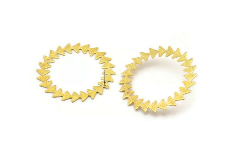 Messing Runde Ohrring, 2 Rohe Kreis Ohrstecker Mit 1 Loch | 42x0.80 Mm M02126 A2533 Messing Runde Ohrring, 2 Rohe Kreis Ohrstecker Mit 1 Loch | 42x0.80 Mm M02126 A2533 von yakutum