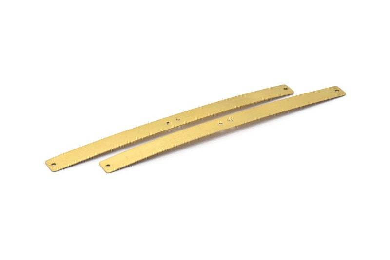Messingarmband - 5 Rohmessing Armband Stanzen Blank Armreifen Mit 4 Löcher | 142x10x0.60 Mm D0457 von yakutum