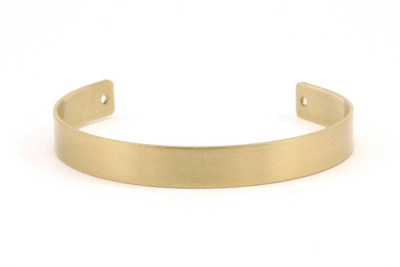 Rohes Messing Armband - 4 Rohmessing Manschette Blank Armreifen 2 Löcher | 8x145x1mm Brc244 Rohes Messing Armband - 4 Rohmessing Manschette Blank Armreifen 2 Löcher | 8x145x1mm Brc244 von yakutum