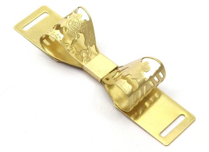 Rohmessing Bogen Gürtelschnalle, Zubehör | 90 X 20 Mm D147 - C099 von yakutum