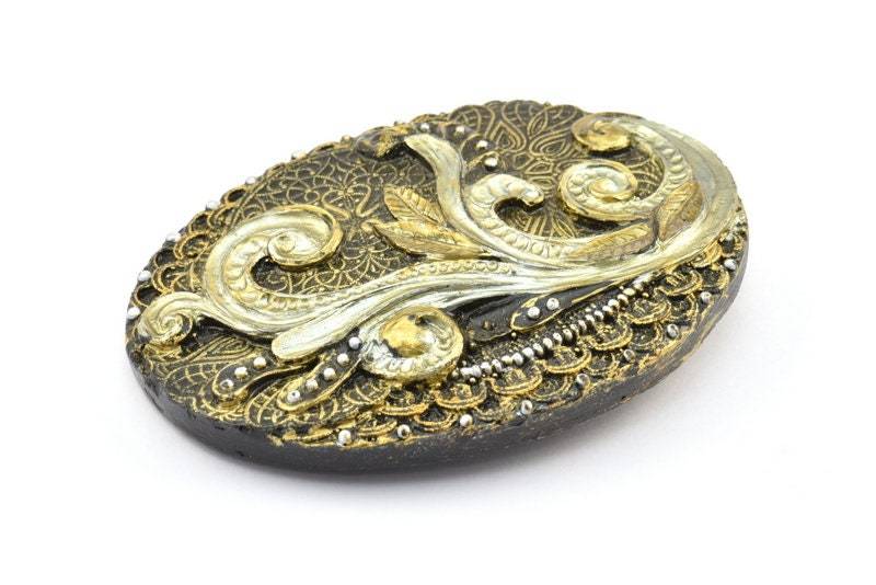 Vintage Gürtelschnalle, 1 Handcrafted Gürtelschnalle | 100 X 77 Mm - Made in Germany Bs 1244 von yakutum