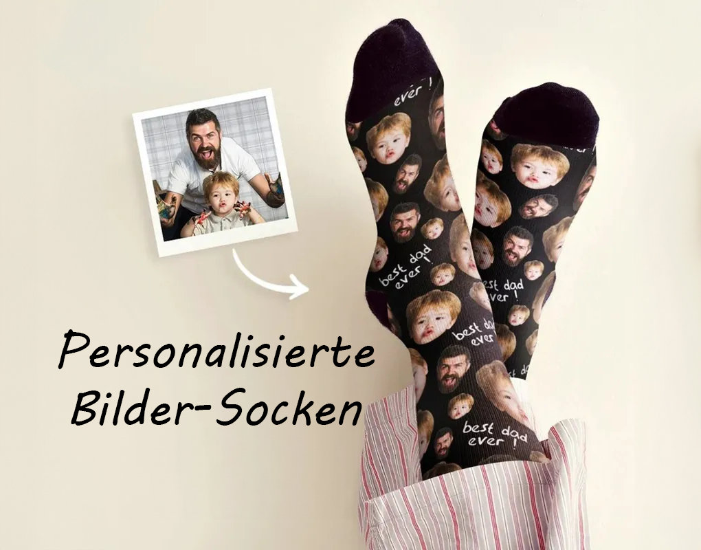 Personalisierte Socken | Foto Familie/Freundschaft Trage Deine Liebsten Überall Hin Mit Bilder Bedruckte von yannisamachts