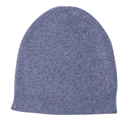 yanopurna Kaschmir Mütze – aus 100% Kaschmirwolle, Cashmere Beanie handgewebt aus Nepal, Unisex, Handwäsche, Dunkelblau von yanopurna