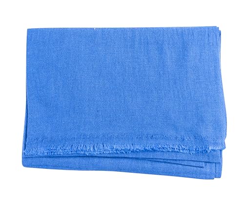 yanopurna Kaschmir Tuch – aus 100% Kaschmirwolle, 68x190 cm, Cashmere Schal handgewebt aus Nepal, Unisex, Handwäsche, Blau von yanopurna