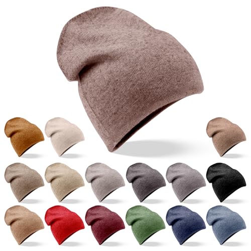yanopurna Unisex Kaschmir Mütze – 100% Handgewebt, Weich, Atmungsaktiv – Warme Wollmützen Für Damen und Herren – Hergestellt in Nepal von yanopurna
