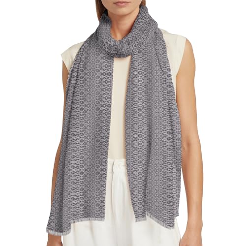 yanopurna Unisex-Kaschmirschal – Handgewebte Stola Aus 100% Kaschmirwolle – Kariertes Muster, Warmer Wickelschal, Halstuch, Kopfwickel-Kaschmirschal Für Damen Und Herren – Hergestellt In Nepal von yanopurna