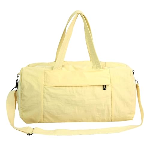 2025 Leichte Reisehandtasche, geräumige Nylon-Tragetasche, wasserabweisend, Turnbeutel mit mehreren Fächern und Griff, gelb von yanwuwa