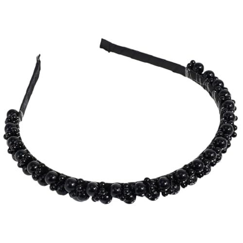 Damen Haarbänder mit Kunstperlen Stirnbänder Kopfschmuck Einzigartige Kopfbedeckung Haarschmuck für Verschiedene Anwendungen von yanwuwa