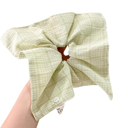 Elegante französische Schleifen, Schal, Haargummi, Haarschmuck für Damen, weicher Stoff, Mehrzweck-Styling von yanwuwa