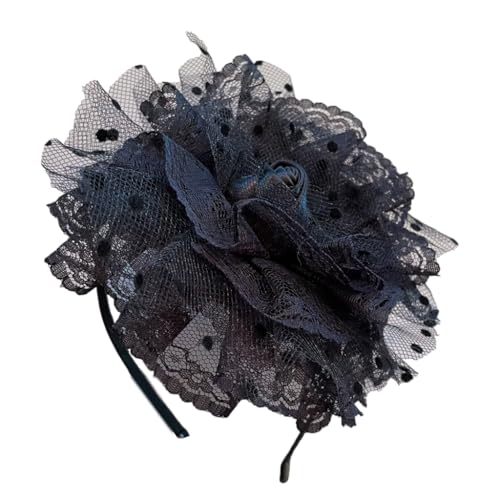 Fascinator Stirnband Hut mit Blume Braut Kopfschmuck Schöne Kopfbedeckung Damen Haarschmuck Haarschmuck von yanwuwa