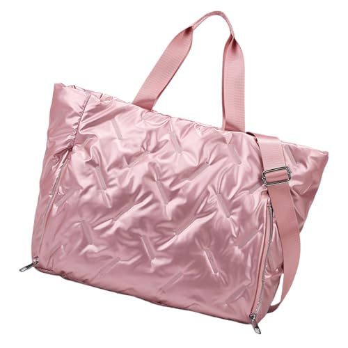 Große Kapazität Schultertasche Handtasche Fitness Tasche Trendy Reisetasche Wochenendtasche Umhängetasche Sportmatte Tasche Übernachtungstasche, a von yanwuwa