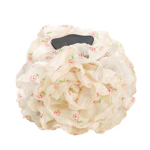 Haarklammer mit Blumenmuster und sicherem Griff, leichte Haarnadel für Damen, für den täglichen Gebrauch im Freien von yanwuwa