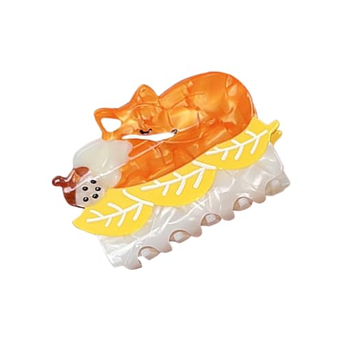 Haarklammer mit Cartoon-Ente aus Acetat, starker Halt, modisches Haar-Accessoire, Haarschmuck für Frauen und Mädchen, tägliche Frisuren von yanwuwa