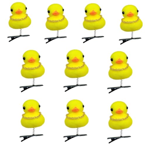 Lustige Haarnadel, realistische Enten-Tier-Kopfbedeckung, Strauß, Haarspangen für Damen, Mädchen, Teenager von yanwuwa