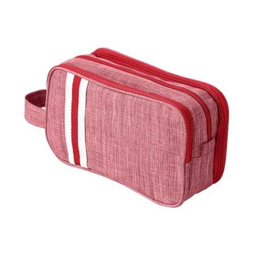 Make-up-Tasche, Kosmetiktasche, Make-up-Tasche, Strand, Reisen, Kulturbeutel für Damen und Mädchen, weinrot, L Make-up-Tasche, Kosmetiktasche, Make-up-Tasche, Strand, Reisen, Kulturbeutel für Damen und Mädchen, weinrot, L von yanwuwa