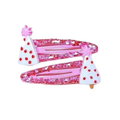 Schöne Haarspange mit Weihnachtsmotiv für Damen und Mädchen, rutschfeste Seiten-Haarnadel, ideal für Weihnachtsveranstaltungen und Festivals von yanwuwa