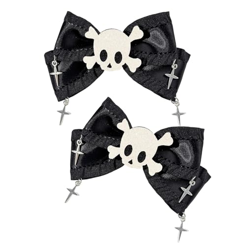 Totenkopf-Haarnadeln, mittelalterliches Haar-Accessoire für Damen und Herren, weicher gewebter Stoff, rutschfeste Haarnadeln für den täglichen Gebrauch von yanwuwa