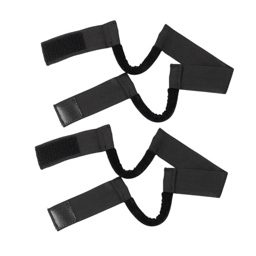 Verstellbare elastische Stirnbänder, Mehrzweck-Stirnbänder, sichere Befestigungsbänder für Perücken, Schwarz, Rosenrot, 2 Stück von yanwuwa