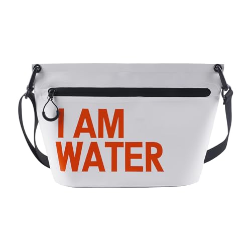 Wasserdichte Trockentasche, Reise-Handtasche mit Reißverschluss, Waschpack, regendicht, Schultertasche, tragbare PVC-Schwimmtasche, Farbe: Weiß, Einheitsgröße von yanwuwa