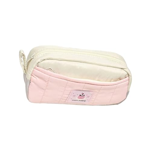 yanwuwa Federmäppchen aus Segeltuch mit großem Fassungsvermögen, mehrere Fächer, Schreibwaren-Organizer für Schule, Bürobedarf, stabile tragbare Aufbewahrungstaschen, reißfestes Schreibwarenzubehör, B von yanwuwa