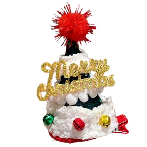 yanwuwa Haarspange mit Weihnachtsfest-Motiv für Studenten, Mädchen, rutschfest, 3D-Weihnachtsmannmützen, Haarspange für alle Altersgruppen, Party-Haarschmuck von yanwuwa