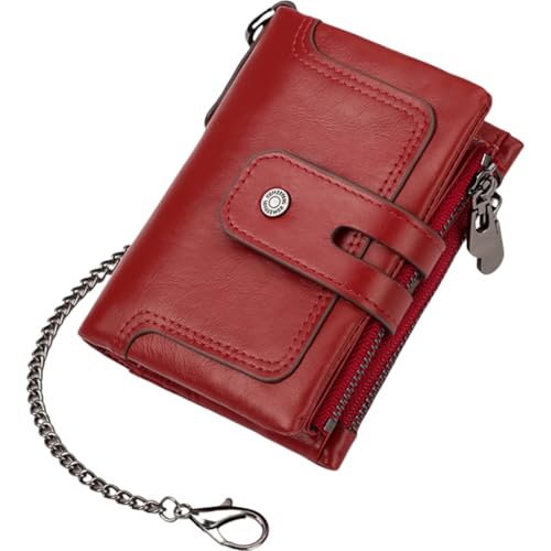 yanwuwa Herren Geldbörse Kompakte PU Leder Geldbörse mit Blockierung Münzgeldbörsen Multifunktionale Kleingeldtaschen für Business und Reisen, rot yanwuwa Herren Geldbörse Kompakte PU Leder Geldbörse mit Blockierung Münzgeldbörsen Multifunktionale Kleingeldtaschen für Business und Reisen, rot von yanwuwa