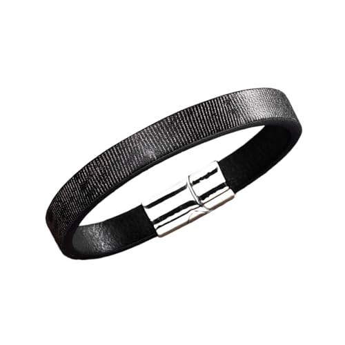 yanwuwa Italienisches Vintage-Lederarmband für Damen und Herren, Unisex, Paar-Design, stilvolle handgefertigte Manschette für den Alltag von yanwuwa
