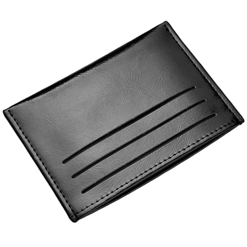 yanwuwa Pocket Wallet Card Holder Credit Card Case Multi Slot Men Purse Card Case Cash Holder Vintage Purse, Schwarz von yanwuwa