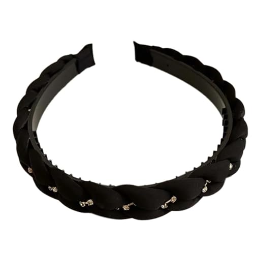 yanwuwa Prinzessin Kopfschmuck Haarreifen Strass Haarstyling für Abschlussbälle Stirnbänder Strass Elegant Haarband für Karneval von yanwuwa