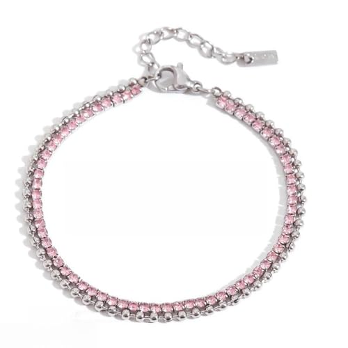 yanwuwa Verstellbare Büroklammer-Herz-Charm-Armbänder, Edelstahl, stapelbar, Schmuck für Frauen, Freundschaft von yanwuwa