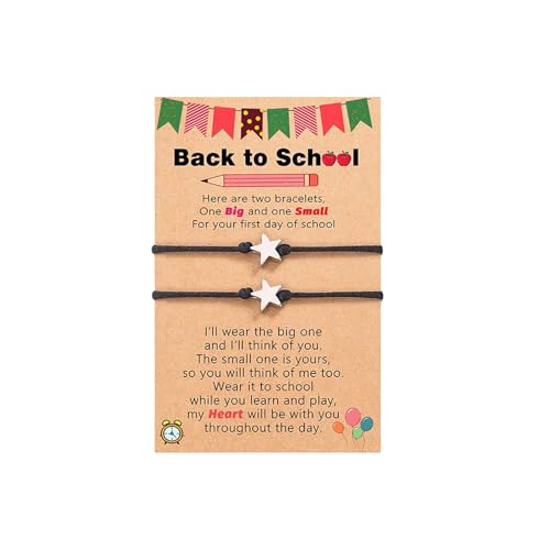 yanwuwa Verstellbares, geflochtenes Kupfer-Stern-Charm-Armband, leicht, geflochten, Schmuck für Damen und Herren von yanwuwa