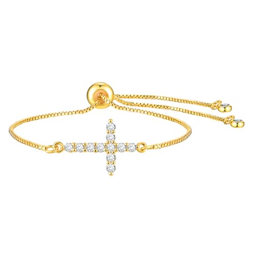 yanwuwa Verstellbares Armband, Zirkonia, stilvoll, religiöser Handgelenkschmuck, Kette, Armband, Geschenk für modische Frauen von yanwuwa