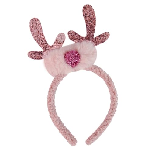 yanwuwa Weihnachts-Rentier-Stirnband mit Ohren, festliches Elch-Kostüm, Haarschmuck, Kopfschmuck, Dekoration für Kinder von yanwuwa