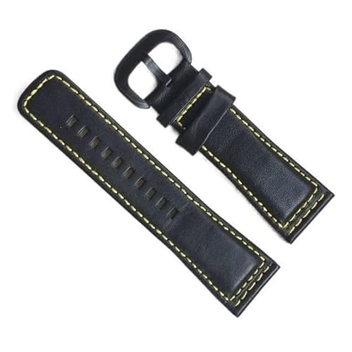 yaponuk 28 mm klassisches Armband aus echtem Rindsleder für Seven Friday Uhrenarmband mit Dornschließe(E) von yaponuk