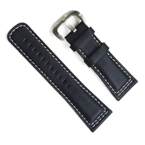 yaponuk 28 mm klassisches Armband aus echtem Rindsleder für Seven Friday Uhrenarmband mit Dornschließe(F) von yaponuk