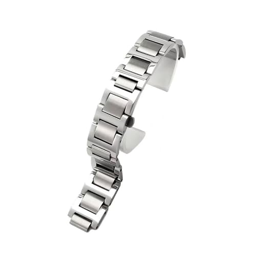yaponuk Armband Für Cartier Ballon Bleu De Serie Massives Edelstahlarmband Mit Konvexer Schnittstelle Uhrenzubehör(11x18mm) von yaponuk