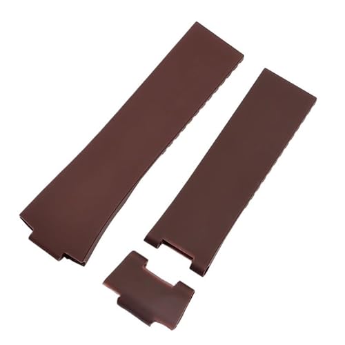 yaponuk Für Athens Observation Navigation 1183 Herren Damen Wasserdichtes Gummi-Uhrenarmband(Brown-No buckle) von yaponuk