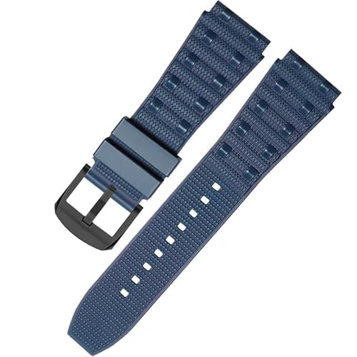 yaponuk Für Breitling Mechanical Chronograph B01 Fluororubber Super Ocean Avenger Uhrenketten(Blueb1,22mm) von yaponuk