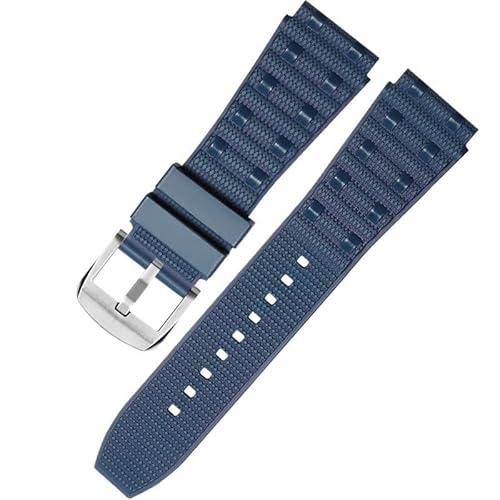 yaponuk Für Breitling Mechanical Chronograph B01 Fluororubber Super Ocean Avenger Uhrenketten(Blues1,22mm) von yaponuk