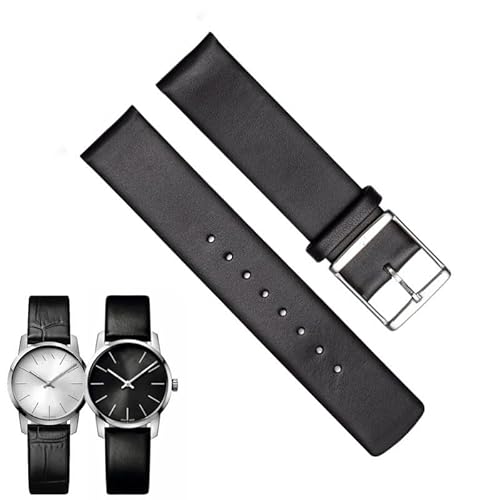 yaponuk Für CK K2Y211 K2Y231 leder ultra-dünne armband herren frauen uhr strap(Gold buckle,22mm) von yaponuk
