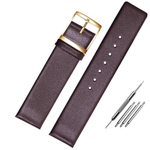 yaponuk Für CK K7b211/K7b216/K7b236 K7b Armband aus echtem Leder Uhrenarmband für Männer und Frauen(Browng,14mm) von yaponuk