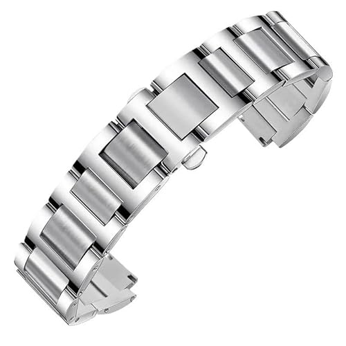 yaponuk Für Cartier Ballon Bleu Edelstahl-Uhrenarmband Mit Konvexem Ende(Silverg1,8-14mm) von yaponuk