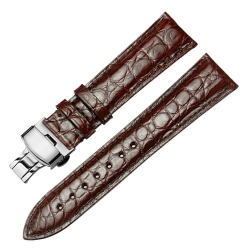 yaponuk Für Tissot Doppelseitiges Uhrenarmband Echtes Leder Schnellverschluss-Uhrenarmband Für Longines(Browns1,23mm) von yaponuk