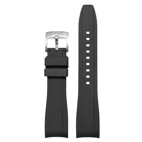 yaponuk Für Tissot Le Locle Spur T41 T035 Durul Carson Kutu Speed ​​Arc Silikon-Uhrenarmband für Männer und Frauen(Blacks,18mm) von yaponuk