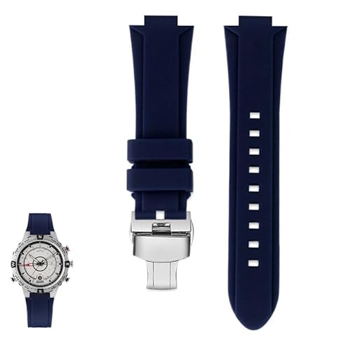 yaponuk Harz-Silikon-Uhrenarmband für TIMEX Tide Compass Serie T2N721 T2N720 Uhrenarmband Zubehör(Blues b) von yaponuk