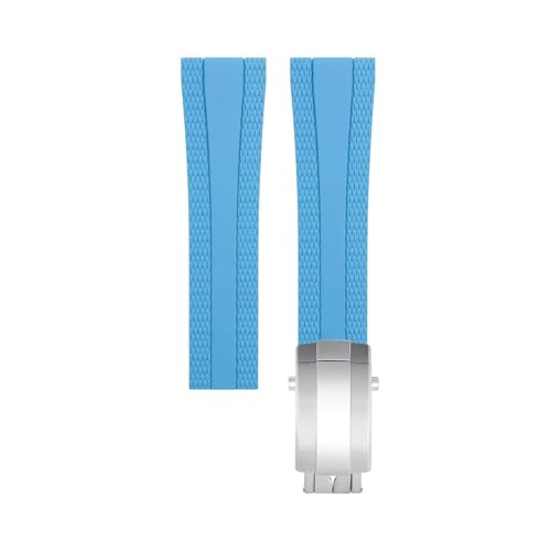 yaponuk Kautschuk-Uhrenarmband für Breitling Superocean Avenger(Light blue1) von yaponuk